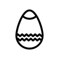 ícone de linha de ovo vetor
