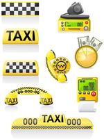 ícones são símbolos de táxi vetor