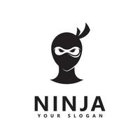 ilustração em vetor ícone logotipo ninja