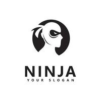 ilustração em vetor ícone logotipo ninja