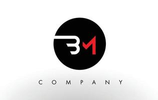 logotipo da bm. vetor de design de carta.