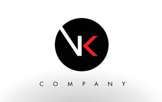 logotipo vk. vetor de design de carta.