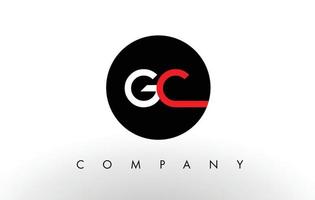logotipo da gc. vetor de design de carta.