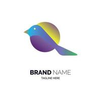 pássaro logotipo modelo de design de vetor para marca ou empresa e outros