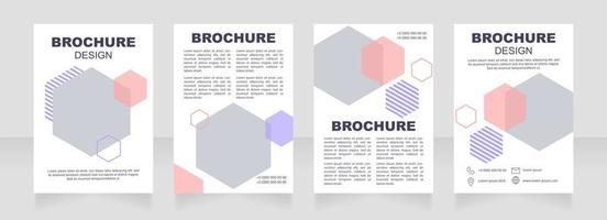 design de brochura em branco de biotecnologia vetor