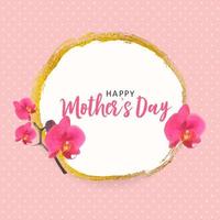 cartão de feliz dia das mães com plano de fundo. ilustração vetorial vetor