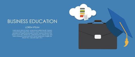 conceito de educação empresarial. tendências e inovação na educação. vetor