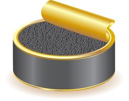 caviar preto vetor