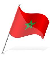 bandeira de ilustração vetorial de Marrocos vetor