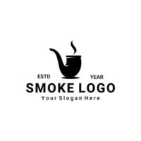 vetor de logotipo de fumaça