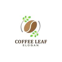 vetor de modelo de design de logotipo de café da natureza