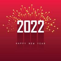 lindo fundo criativo do cartão do feriado de ano novo de 2022 vetor