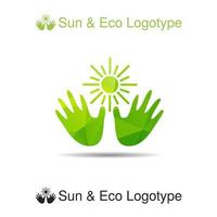 bio logo, ícone e símbolo de ecologia vetor