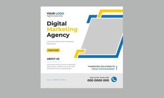 agência de negócios digital profissional editável na moda marketing mídia social pós e design de modelo de banner set.promotion publicidade corporativa anúncios de banner na web histórias folheto cartaz vetor