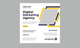 agência de negócios digital profissional editável na moda marketing mídia social pós e design de modelo de banner set.promotion publicidade corporativa anúncios de banner na web histórias folheto cartaz vetor