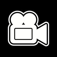 Design de ícone de câmera de vídeo vetor