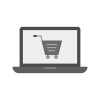 Design de ícone de compras on-line vetor