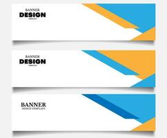 conjunto de modelo de design de fundo de banner de negócios corporativos com copyspace vetor