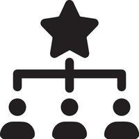 design de ícone de três homens e estrelas vetor