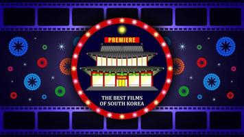 melhores filmes fundo da Coreia do Sul vetor