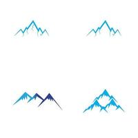 ícone da montanha logotipo modelo ilustração vetorial design vetor