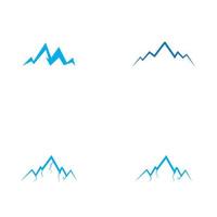 ícone da montanha logotipo modelo ilustração vetorial design vetor