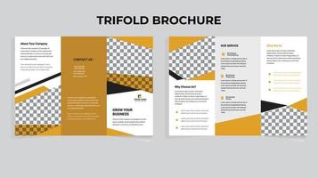 design de brochura com três dobras vetor
