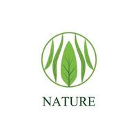 folha natureza logotipo e símbolo para a indústria de sinalização ambiental vetor