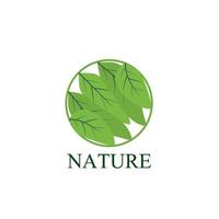folha natureza logotipo e símbolo para a indústria de sinalização ambiental vetor