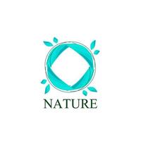 folha natureza logotipo e símbolo para a indústria de sinalização ambiental vetor
