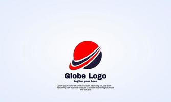 ideia de estoque logotipo abstrato criativo do globo vetor
