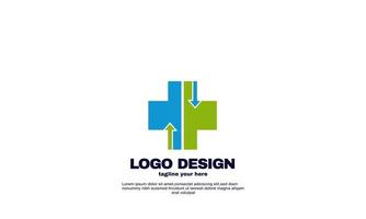 estoque vetor design modelo de design de logotipo de farmácia médica