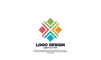 vetor de ações vetor de modelo de design de logotipo de comunidade