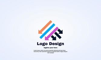 Vector símbolo de sinal de logotipo de seta colorida em loop