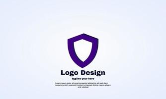 escudo do vetor protege o ilustrador da inspiração do design do logotipo