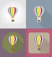 ilustração em vetor ícones plana de balão de ar