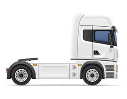 ilustração em vetor caminhão semi reboque