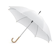 ilustração em vetor guarda-chuva branco