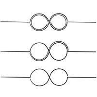 símbolo da eternidade do infinito em variações de cenografia com vetor de estilo doodle desenhado à mão