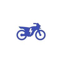 bicicleta elétrica, ícone de motocicleta em branco vetor