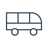 linha de ícone de vetor de ônibus para web, apresentação, logotipo, símbolo do ícone.