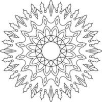 design de arte de mandala, mehndi, tatuagem, royal vintage, design de casamento vetor