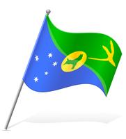 bandeira de ilustração vetorial de ilha de Natal vetor