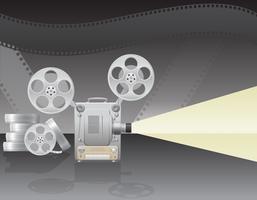 ilustração em vetor projetor de cinema