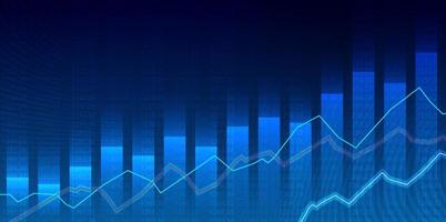 gráfico de negociação de investimento do mercado de ações no conceito gráfico adequado para investimento financeiro ou ideia de negócio de tendências econômicas. desenho de ilustração vetorial vetor