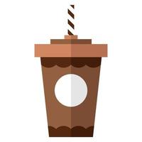 ilustração plana de bebida de chocolate vetor