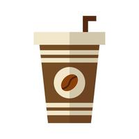 ilustração plana de bebida de café vetor
