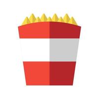 ilustração de design plano de batatas fritas vetor