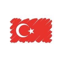 símbolo da bandeira da Turquia assinar vetor grátis