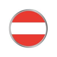 bandeira da áustria com moldura circular vetor